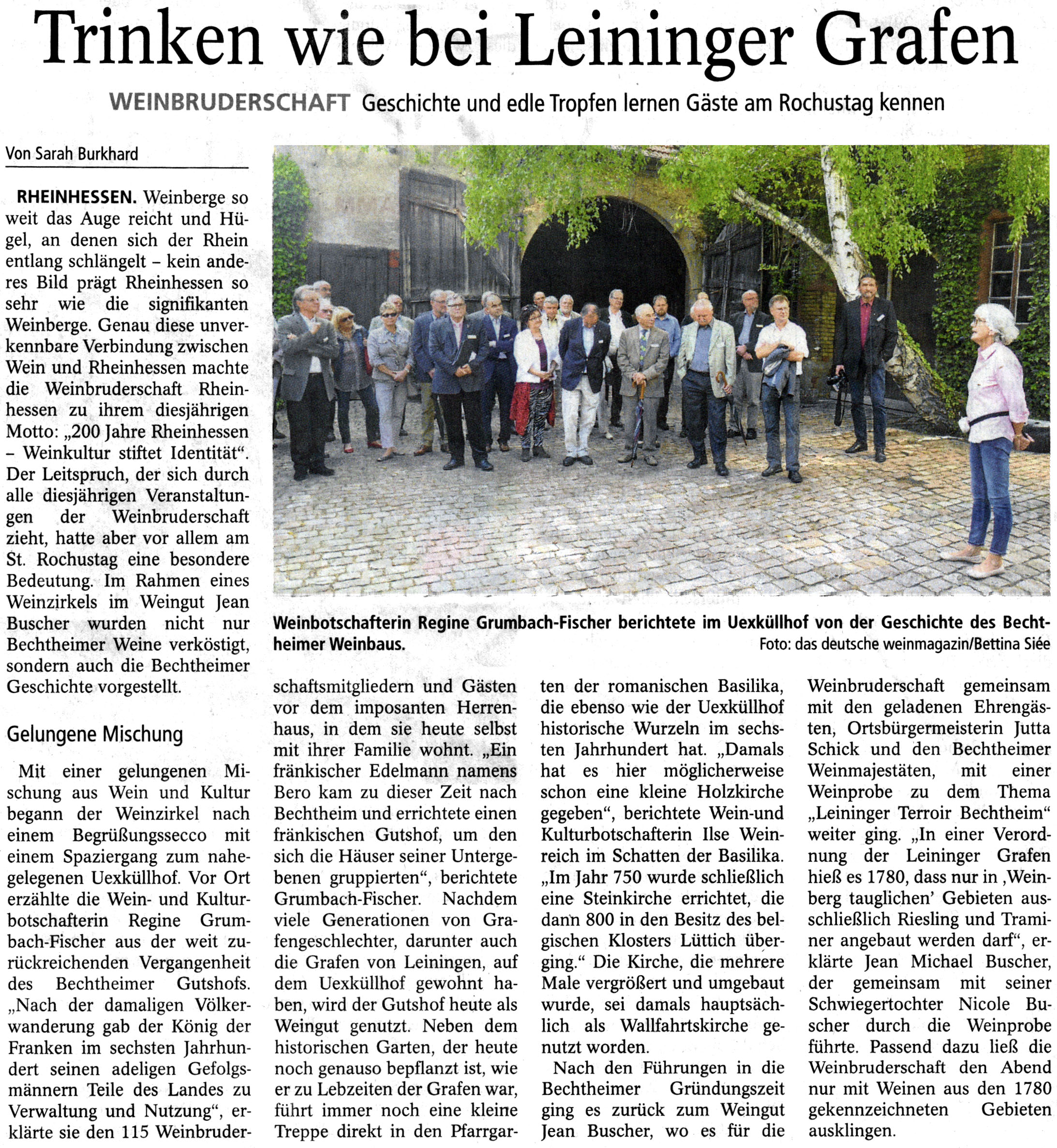 Artikel aus der Mainzer Allgemeinen Zeitung