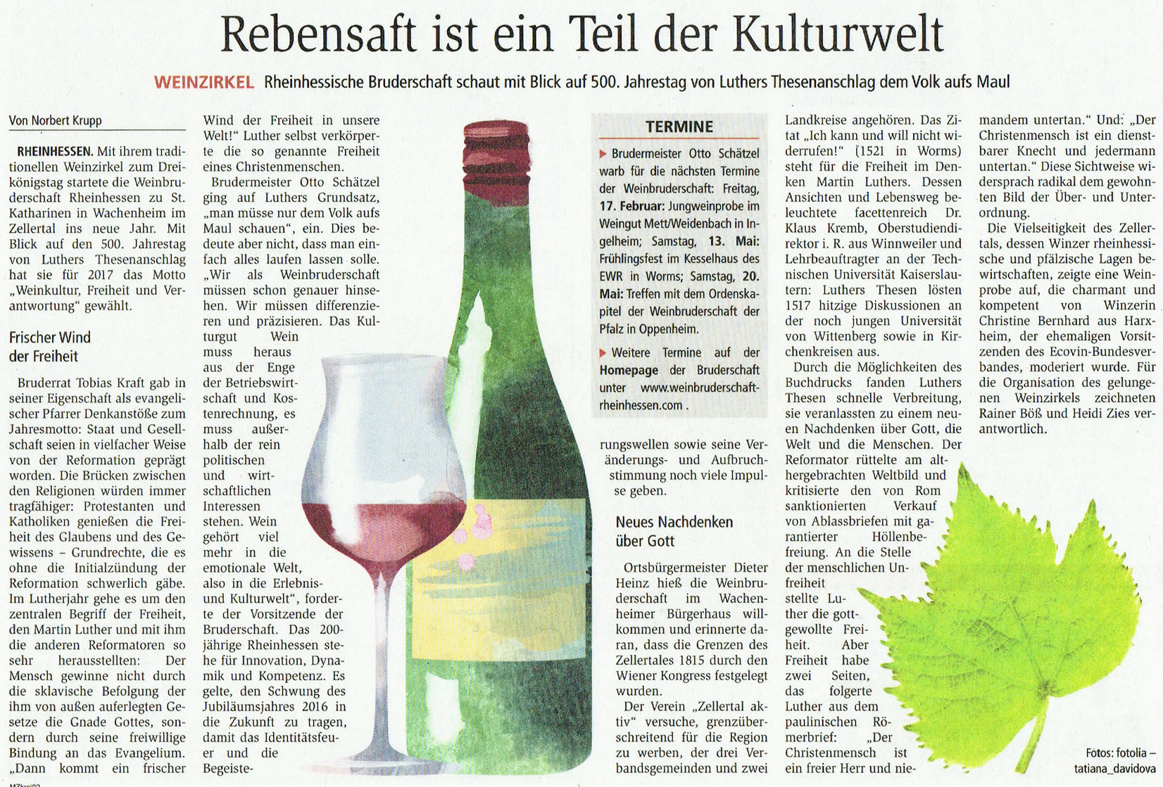 Artikel aus der Mainzer Allgemeinen Zeitung